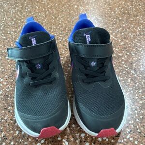 Nike Black and Pink Kids Sneakers